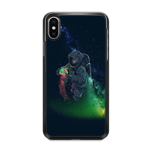 Astronaut Gravity Jellyfish Spark Light iPhone Xs Case