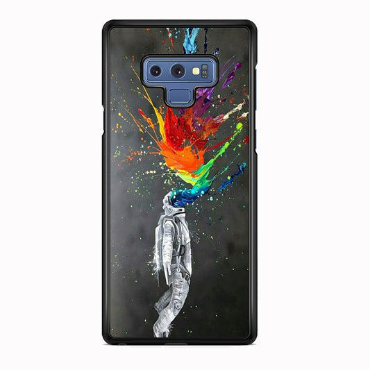 Astronaut Splash Mix Colour Paint Samsung Galaxy Note 9 Case