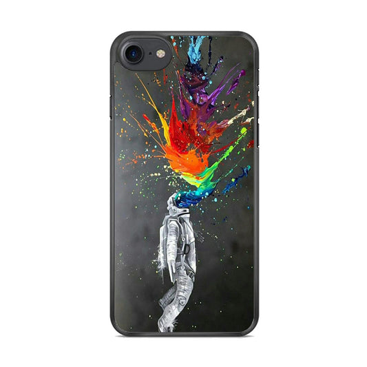 Astronaut Splash Mix Colour Paint iPhone 8 Case