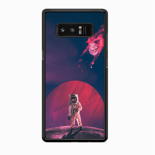 Astronaut Sunset From The Galaxy Samsung Galaxy Note 8 Case