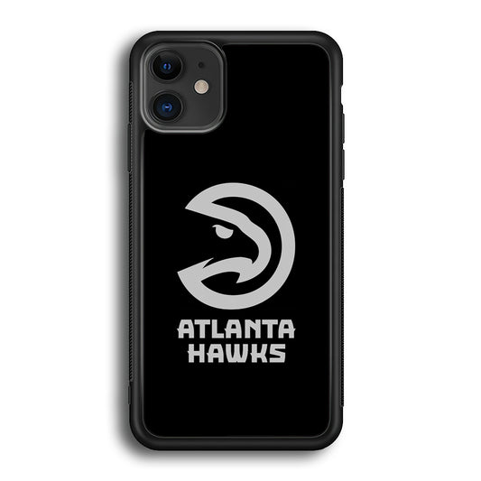 Atlanta Hawks Black Grey iPhone 12 Case