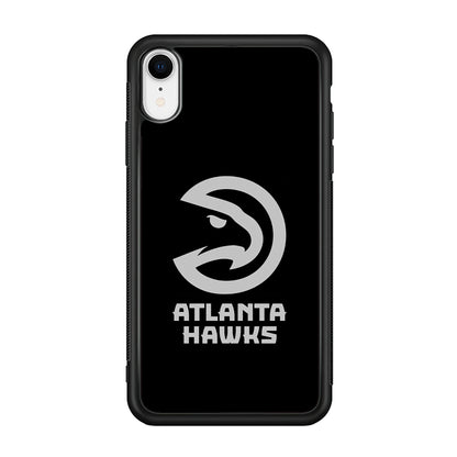 Atlanta Hawks Black Grey iPhone XR Case
