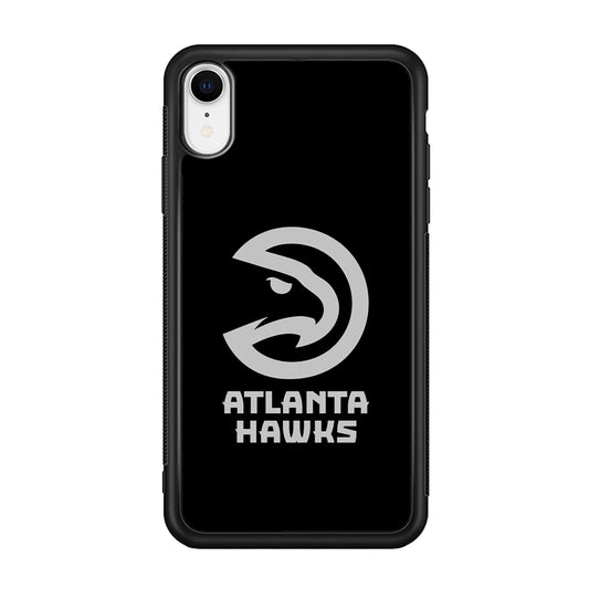 Atlanta Hawks Black Grey iPhone XR Case