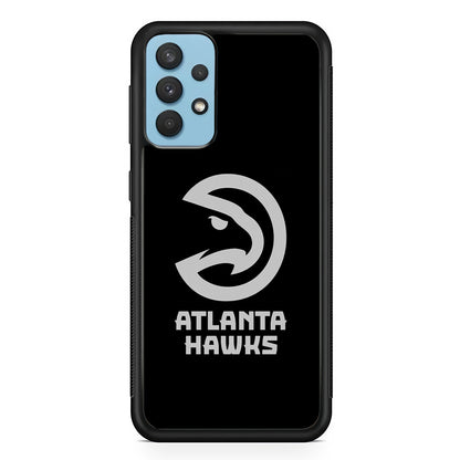 Atlanta Hawks Black Grey Samsung Galaxy A32 Case