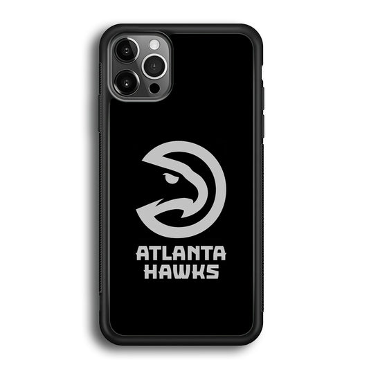 Atlanta Hawks Black Grey iPhone 12 Pro Case