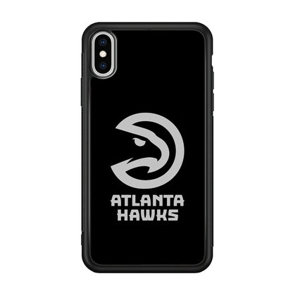 Atlanta Hawks Black Grey iPhone XS Case