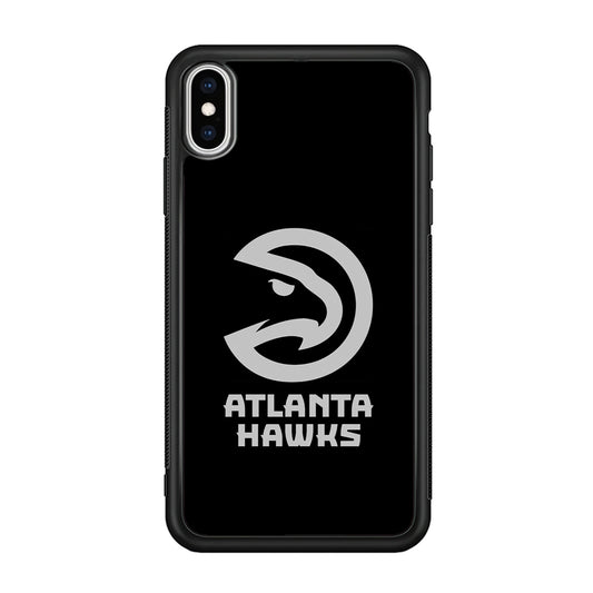 Atlanta Hawks Black Grey iPhone XS Case