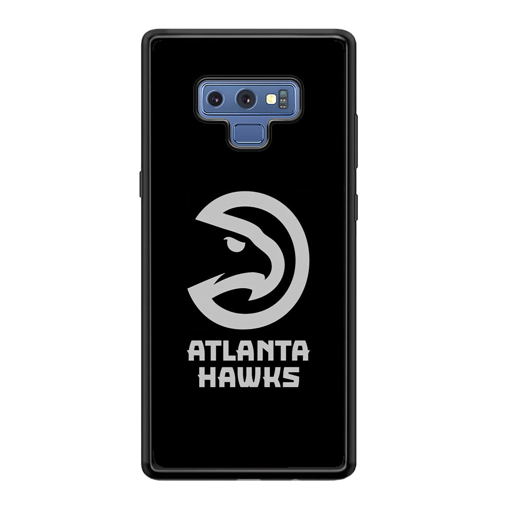 Atlanta Hawks Black Grey Samsung Galaxy Note 9 Case