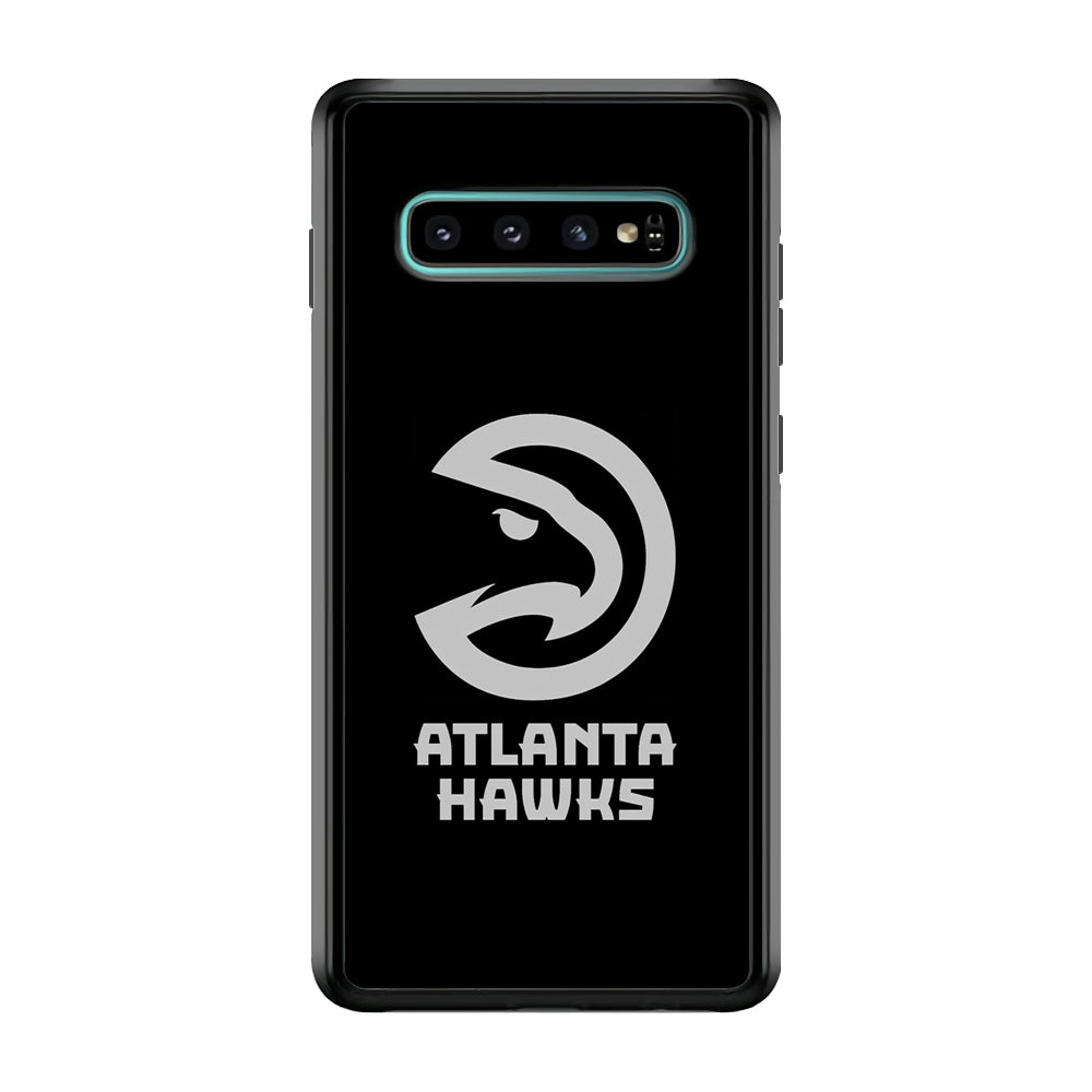 Atlanta Hawks Black Grey Samsung Galaxy S10 Case