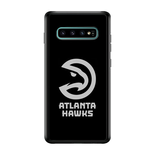 Atlanta Hawks Black Grey Samsung Galaxy S10 Case
