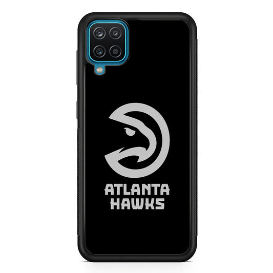 Atlanta Hawks Black Grey Samsung Galaxy A12 Case