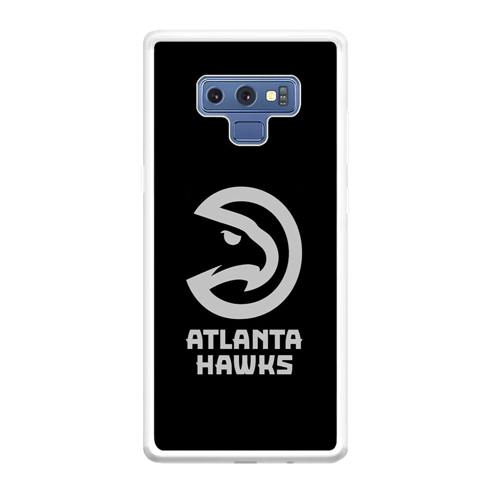 Atlanta Hawks Black Grey Samsung Galaxy Note 9 Case