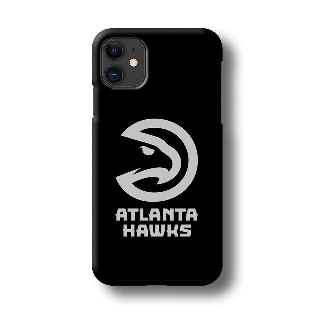 Atlanta Hawks Black Grey iPhone 11 Case