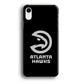 Atlanta Hawks Black Grey iPhone XR Case