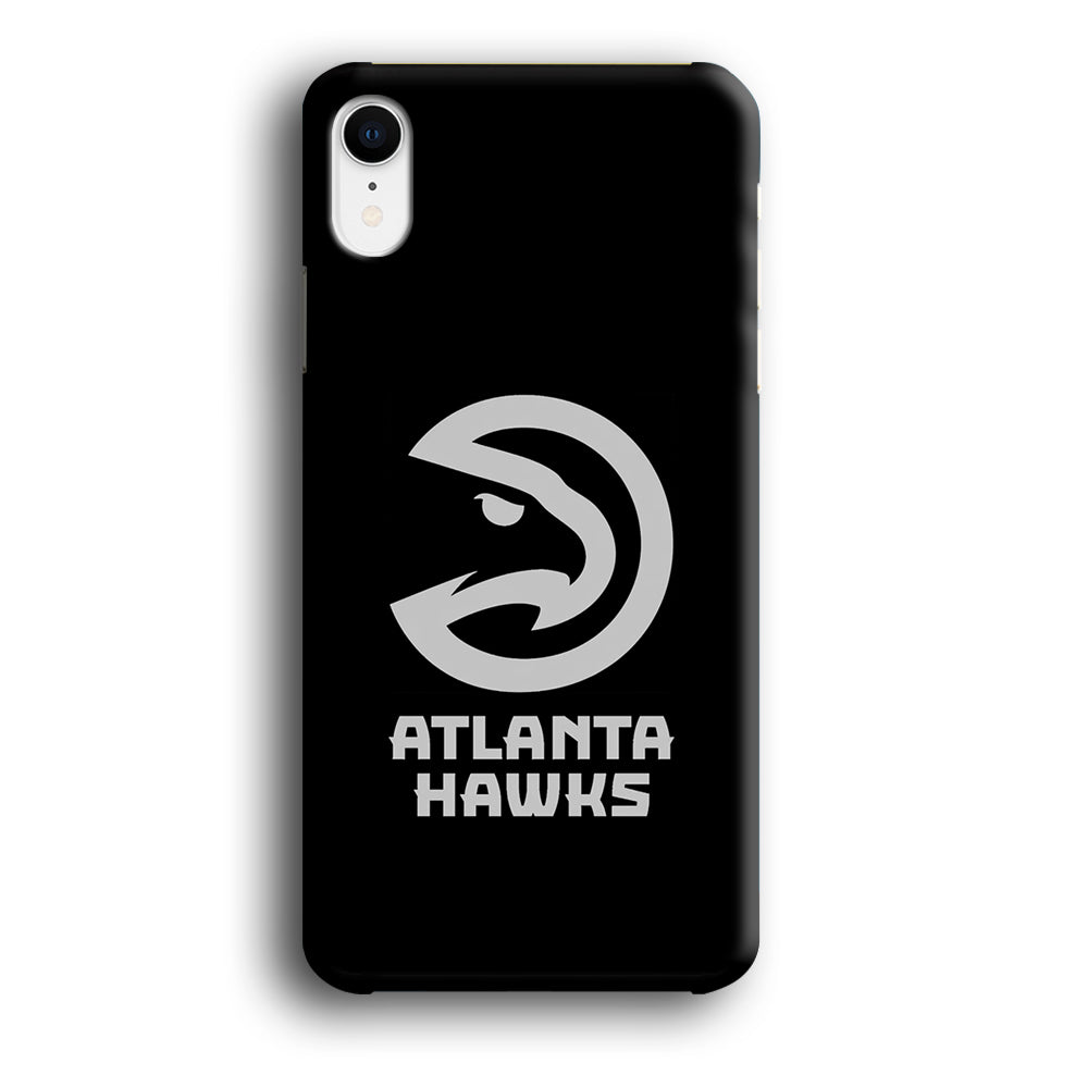 Atlanta Hawks Black Grey iPhone XR Case