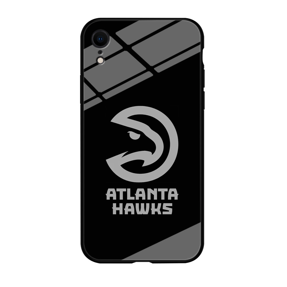 Atlanta Hawks Black Grey iPhone XR Case