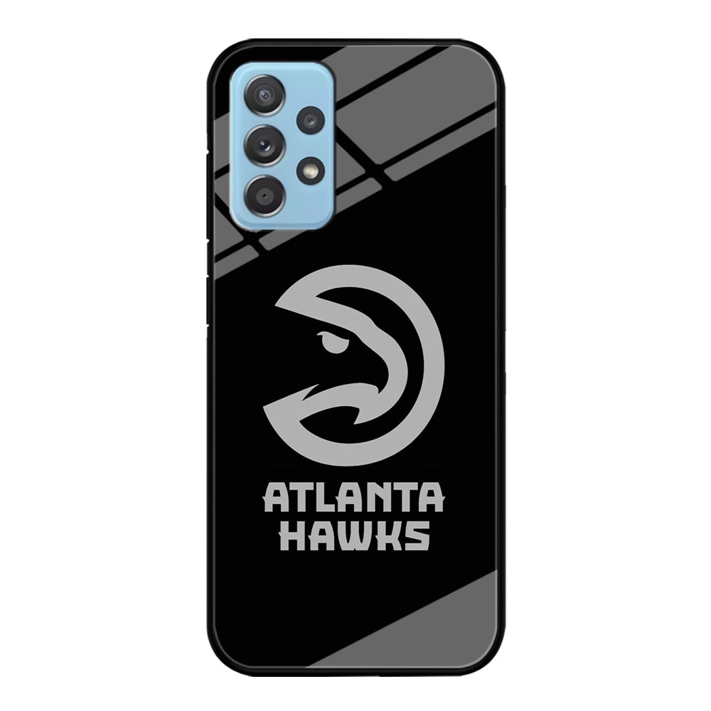 Atlanta Hawks Black Grey Samsung Galaxy A52 Case