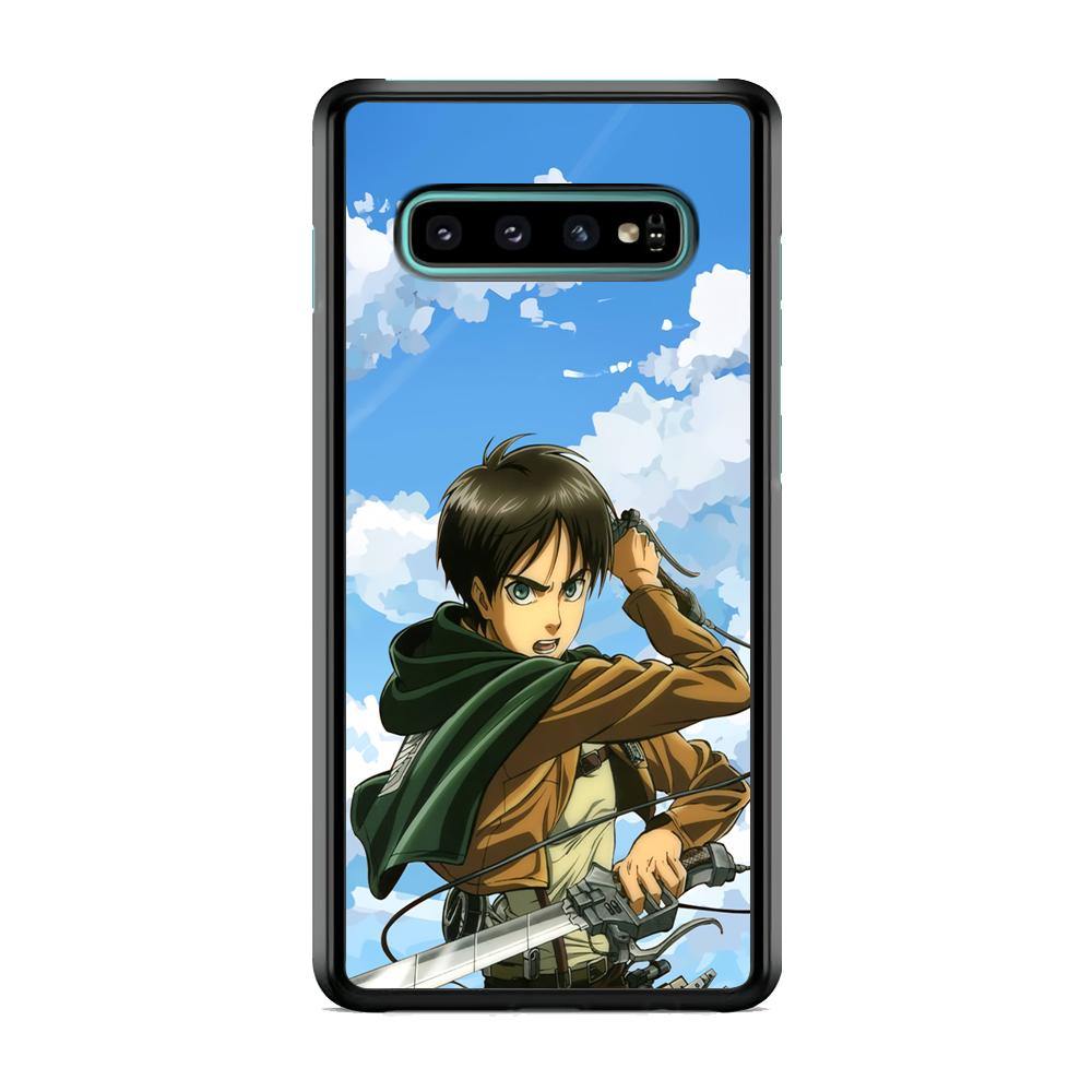 Attack on Titan Eren Jaeger Samsung Galaxy S10 Plus Case - ezzyst