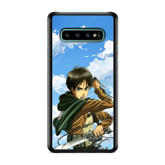 Attack on Titan Eren Jaeger Samsung Galaxy S10 Plus Case - ezzyst