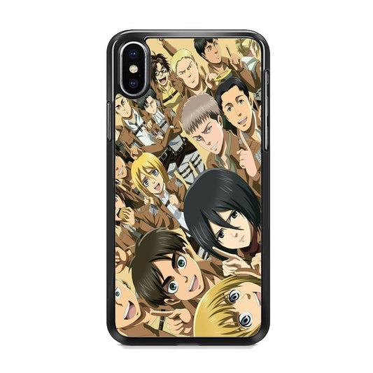Attack on Titan Family iPhone Xs Case - ezzyst