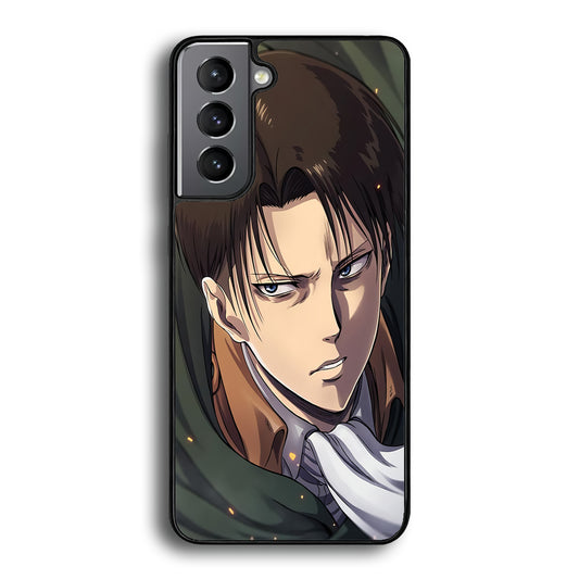 Attack on Titan Levi Face Samsung Galaxy S21 Plus Case - Ezzystore