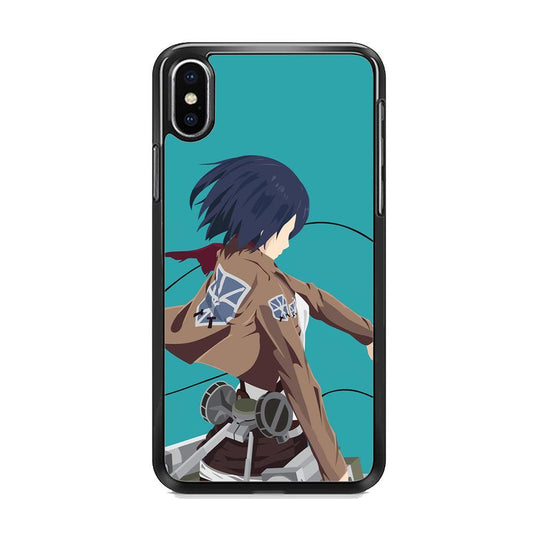 Attack on Titan Mikasa Tosca iPhone Xs Case - ezzyst