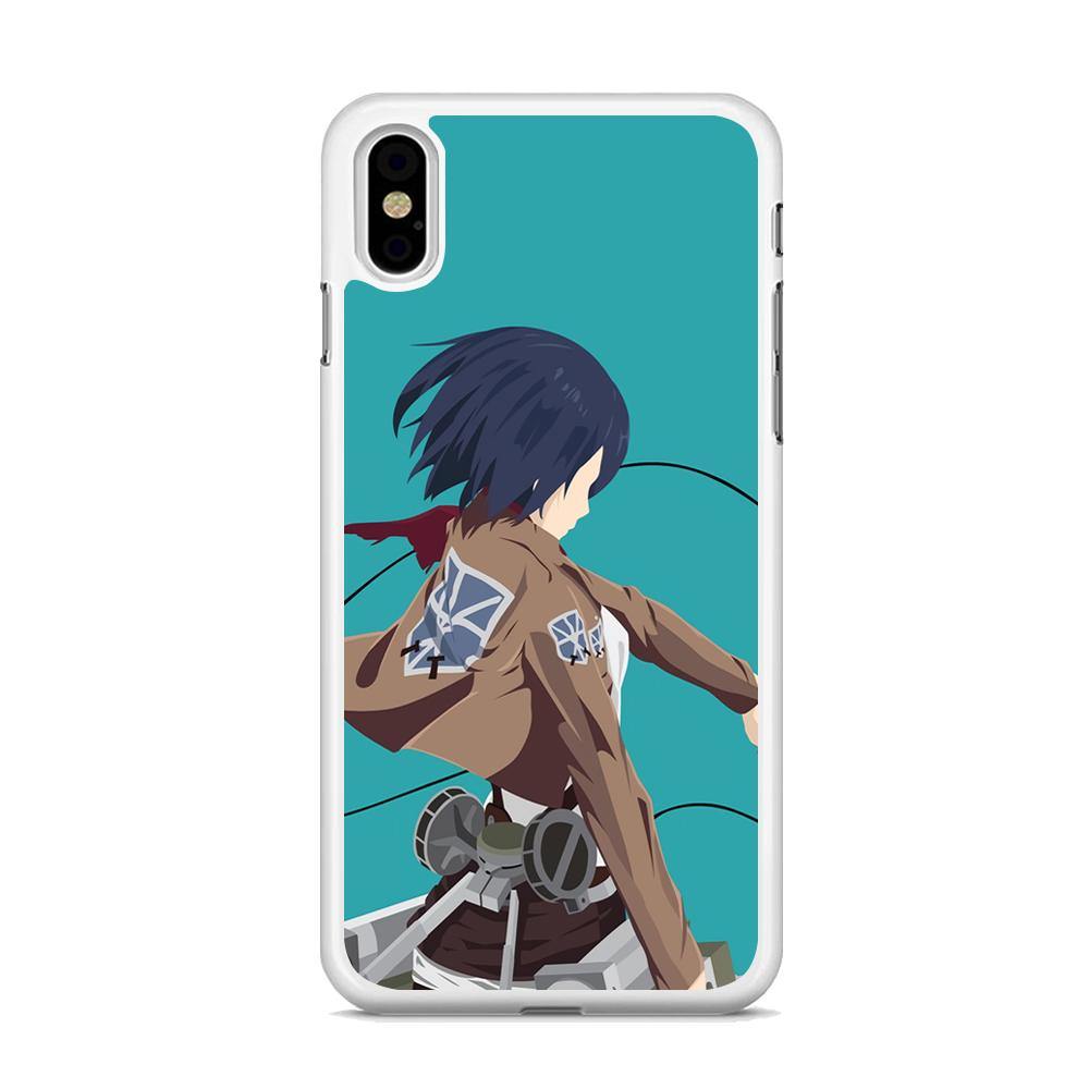 Attack on Titan Mikasa Tosca iPhone Xs Case - ezzyst