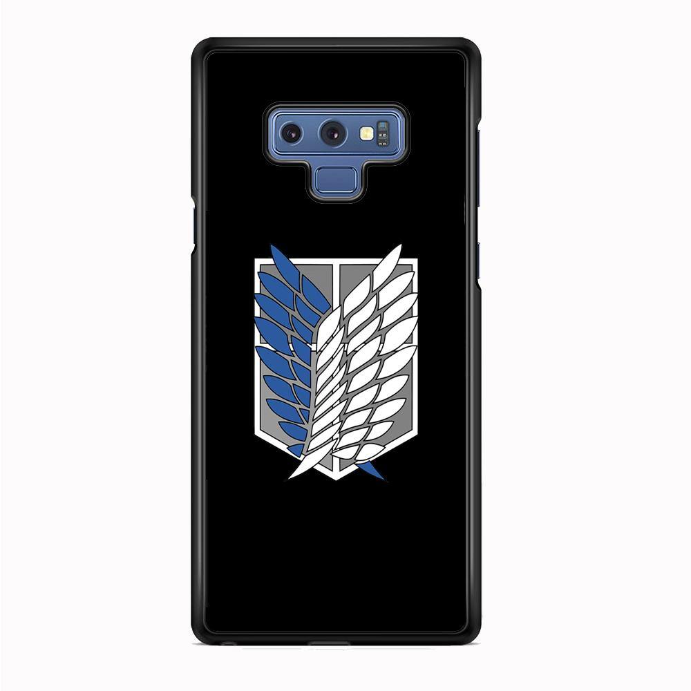 Attack on Titan Scouting Legion Black Simple Samsung Galaxy Note 9 Case - ezzyst