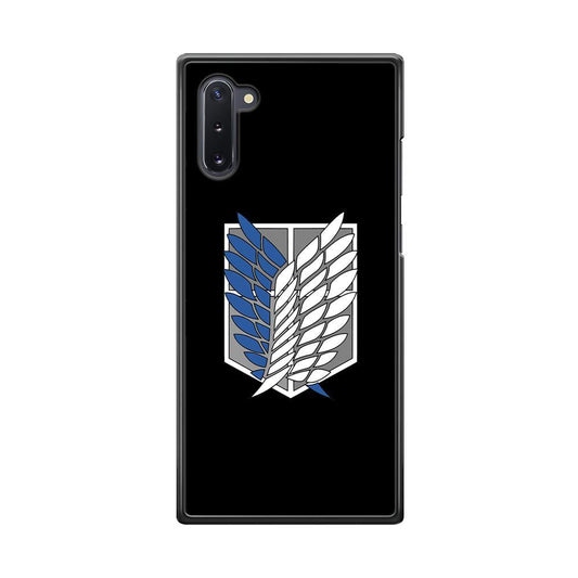 Attack on Titan Scouting Legion Black Simple Samsung Galaxy Note 10 Case - ezzyst
