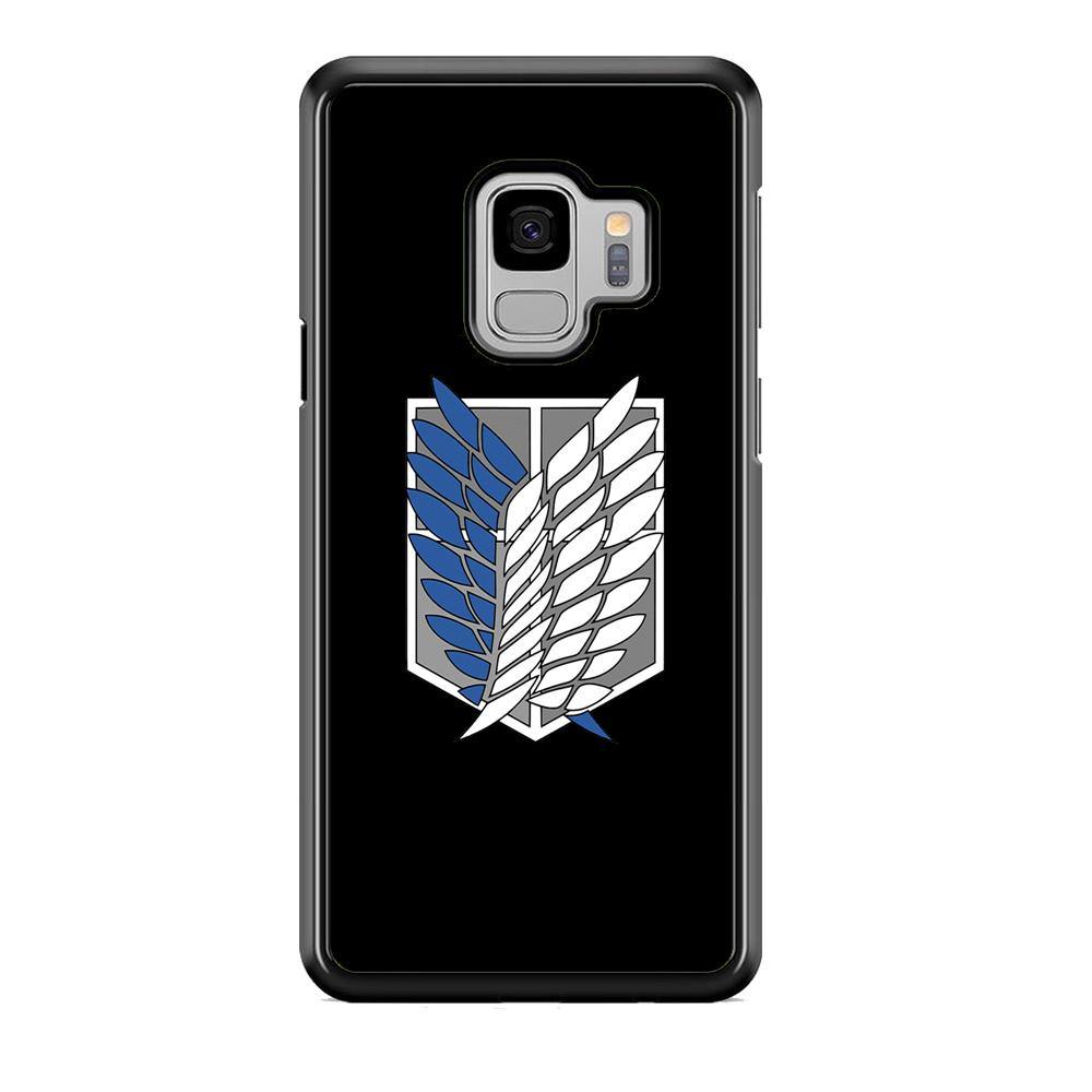 Attack on Titan Scouting Legion Black Simple Samsung Galaxy S9 Case - ezzyst