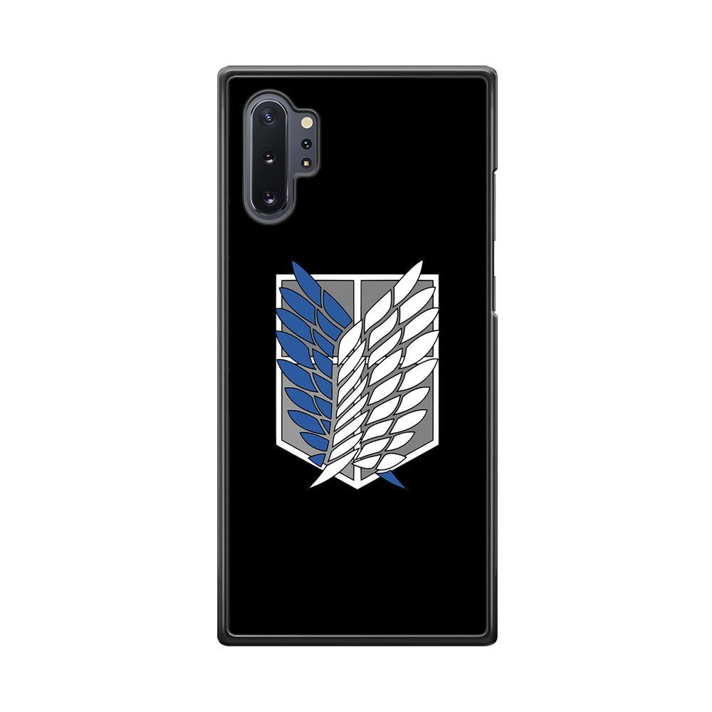 Attack on Titan Scouting Legion Black Simple Samsung Galaxy Note 10 Plus Case - ezzyst