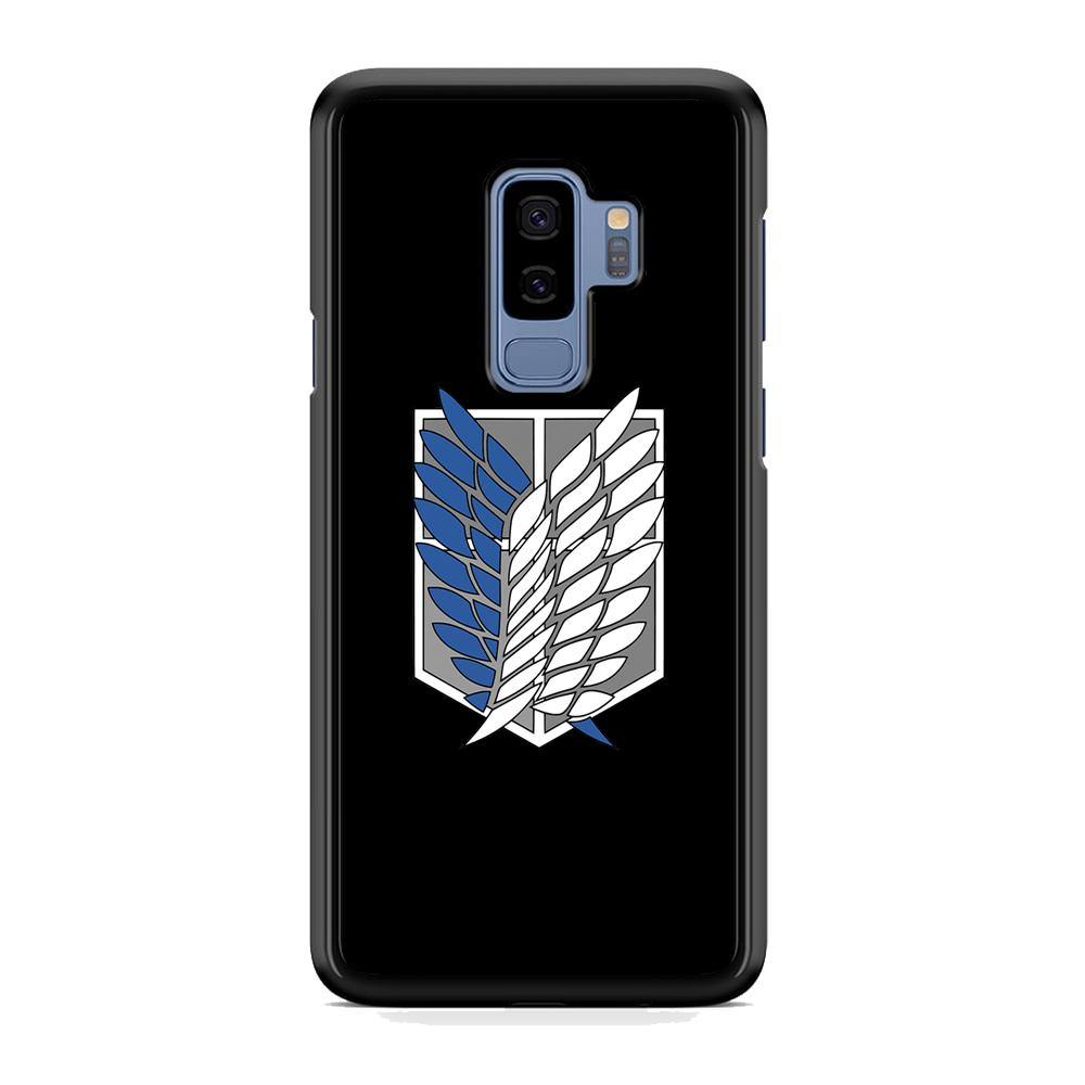 Attack on Titan Scouting Legion Black Simple Samsung Galaxy S9 Plus Case - ezzyst