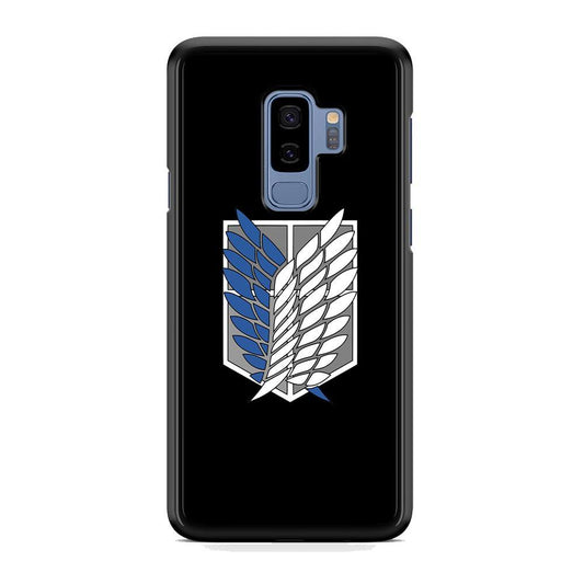 Attack on Titan Scouting Legion Black Simple Samsung Galaxy S9 Plus Case - ezzyst