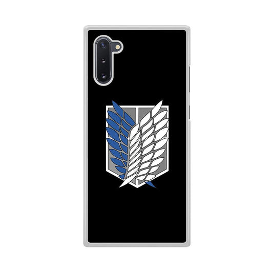 Attack on Titan Scouting Legion Black Simple Samsung Galaxy Note 10 Case - ezzyst