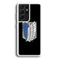 Attack on Titan Scouting Legion Black Simple Samsung Galaxy S21 Ultra Case