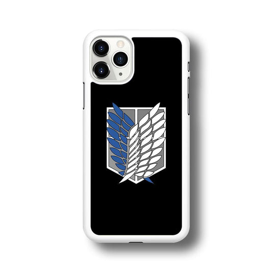 Attack on Titan Scouting Legion Black Simple iPhone 11 Pro Max Case - ezzyst