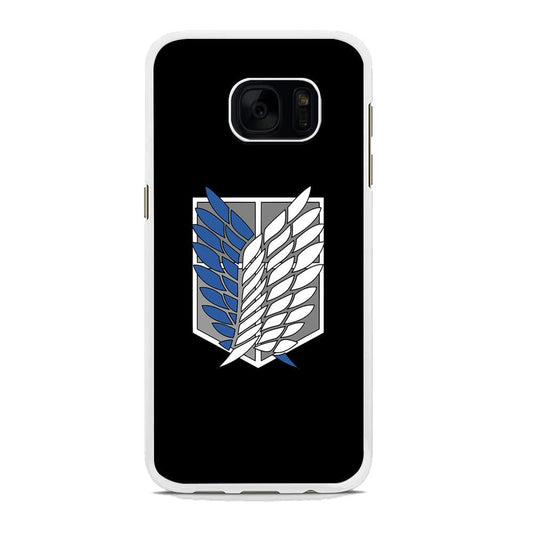 Attack on Titan Scouting Legion Black Simple Samsung Galaxy S7 Case - ezzyst