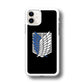 Attack on Titan Scouting Legion Black Simple iPhone 11 Case - ezzyst