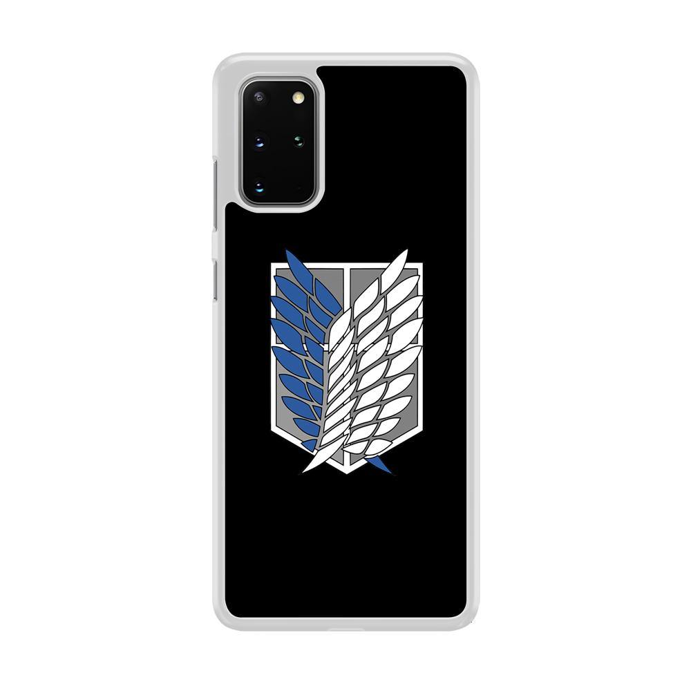 Attack on Titan Scouting Legion Black Simple  Samsung Galaxy S20 Plus Case - ezzyst