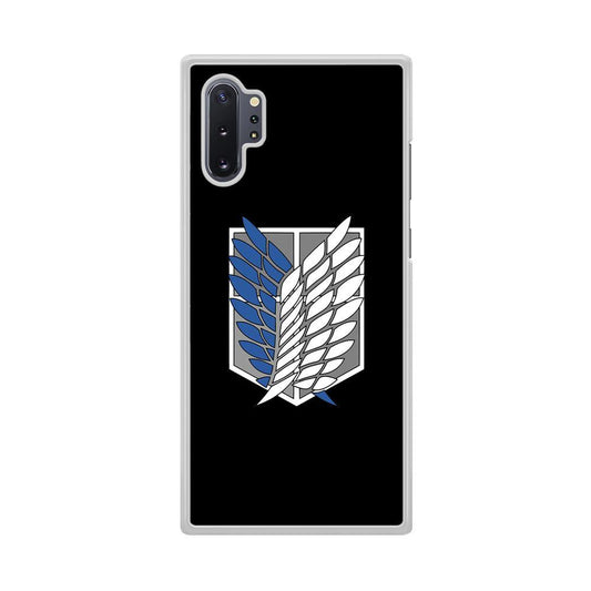 Attack on Titan Scouting Legion Black Simple Samsung Galaxy Note 10 Plus Case - ezzyst