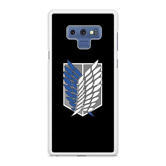 Attack on Titan Scouting Legion Black Simple Samsung Galaxy Note 9 Case - ezzyst