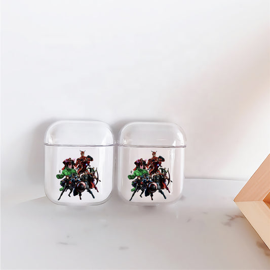 Avengers Character Cartoon Protective Clear Case Cover For Apple Airpods