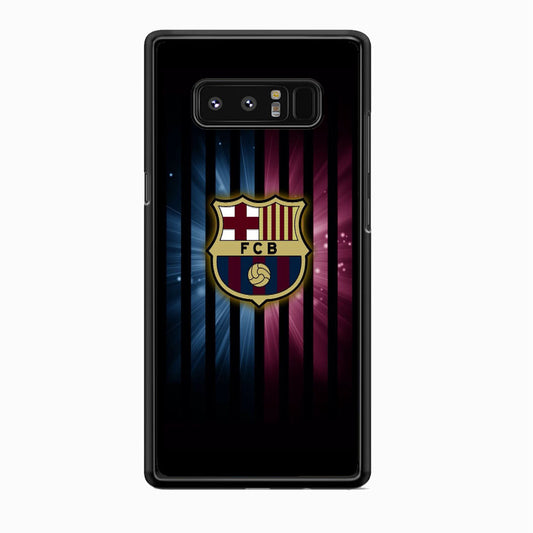 Barcelona Emblem Stripe Black Samsung Galaxy Note 8 Case