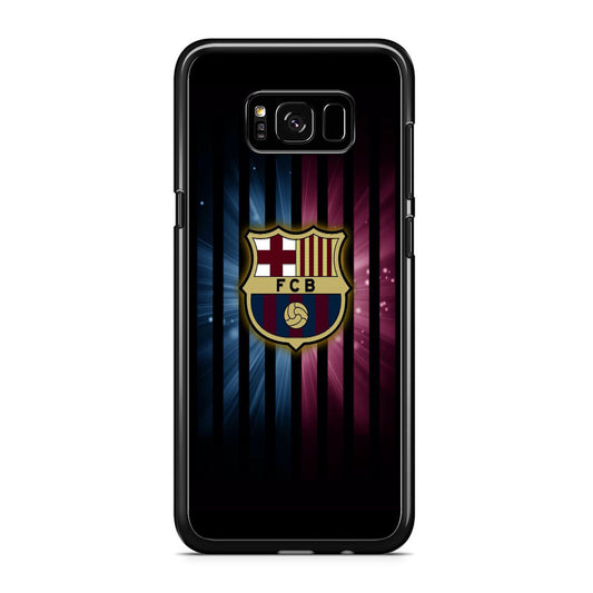 Barcelona Emblem Stripe Black Samsung Galaxy S8 Case