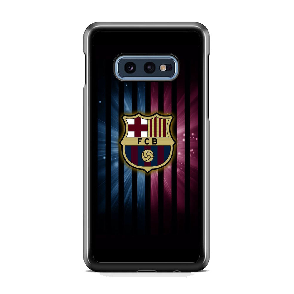 Barcelona Emblem Stripe Black Samsung Galaxy 10e Case