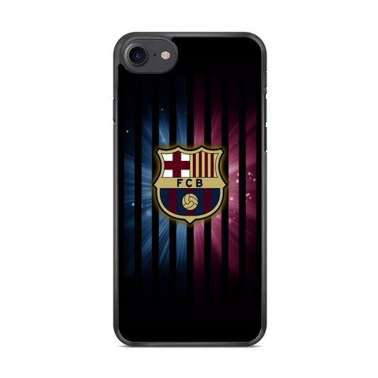 Barcelona Emblem Stripe Black iPhone 8 Case