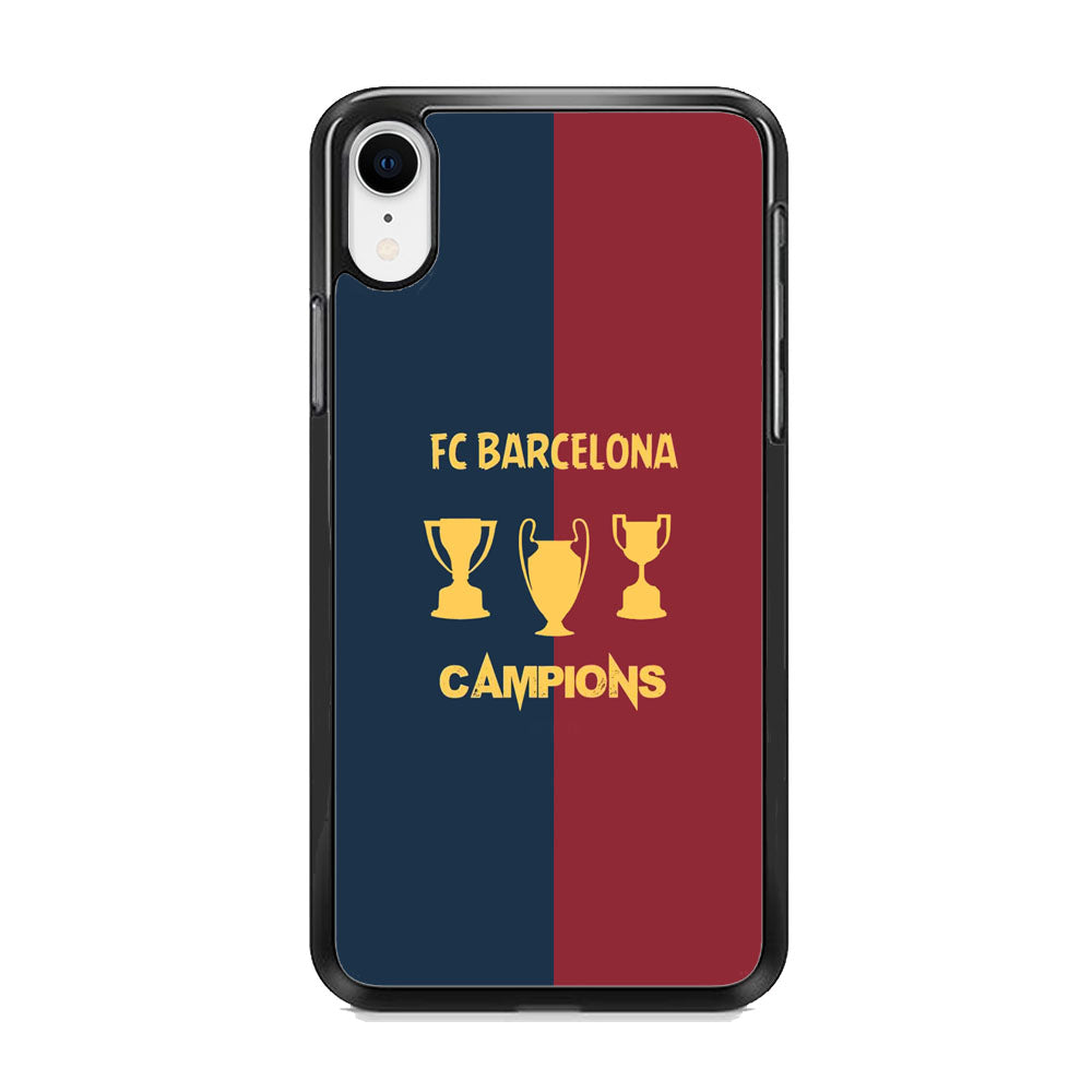 Barcelona FC Treble Winner iPhone XR Case