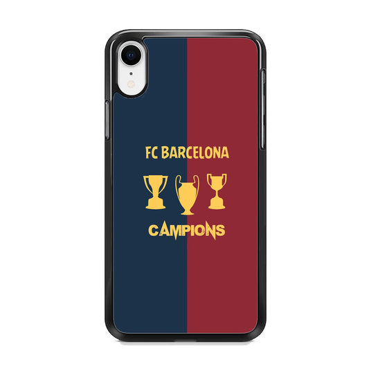 Barcelona FC Treble Winner iPhone XR Case