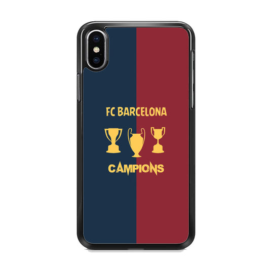 Barcelona FC Treble Winner iPhone Xs Max Case
