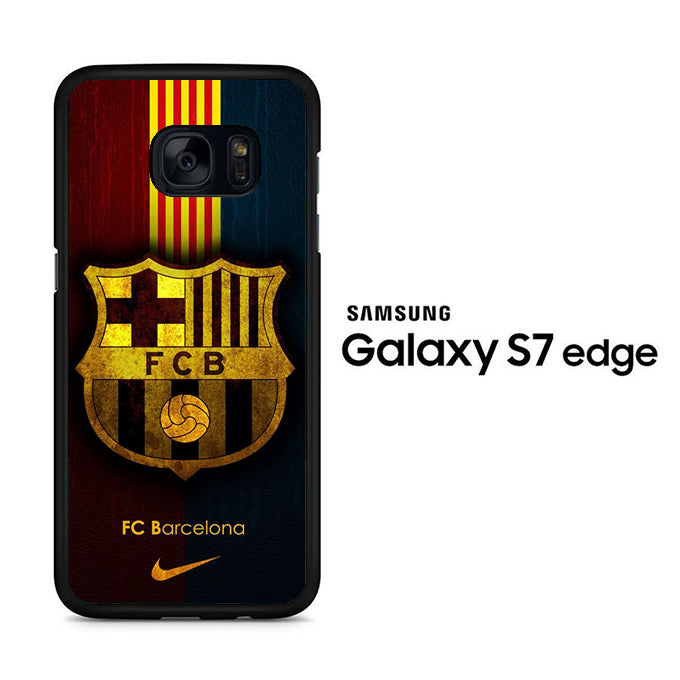 Barcelona Logo Stripe Samsung Galaxy S7 Edge Case